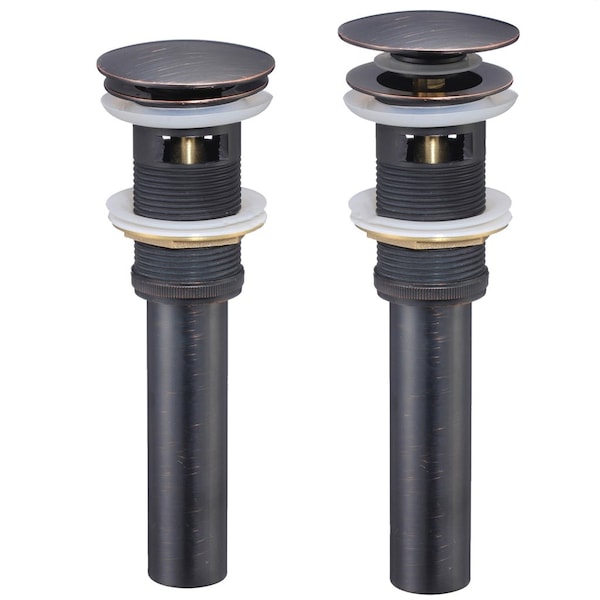 Novatto Pop-Up Drain with Overflow, Oil Rubbed Bronze PUD-ORB-O - main